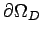 $\displaystyle \partial\Omega_D$