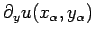 $\displaystyle \partial_y u(x_\alpha,y_\alpha)$