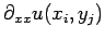 $\displaystyle \partial_{xx}u(x_i,y_j)$