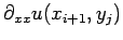$\displaystyle \partial_{xx}u(x_{i+1},y_j)$