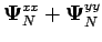 $\displaystyle \boldsymbol{\Psi}^{xx}_N + \boldsymbol{\Psi}^{yy}_N$