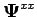 $ \boldsymbol{\Psi}^{xx}$