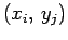 $ (x_i, y_j)$