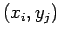 $ (x_i,y_j)$