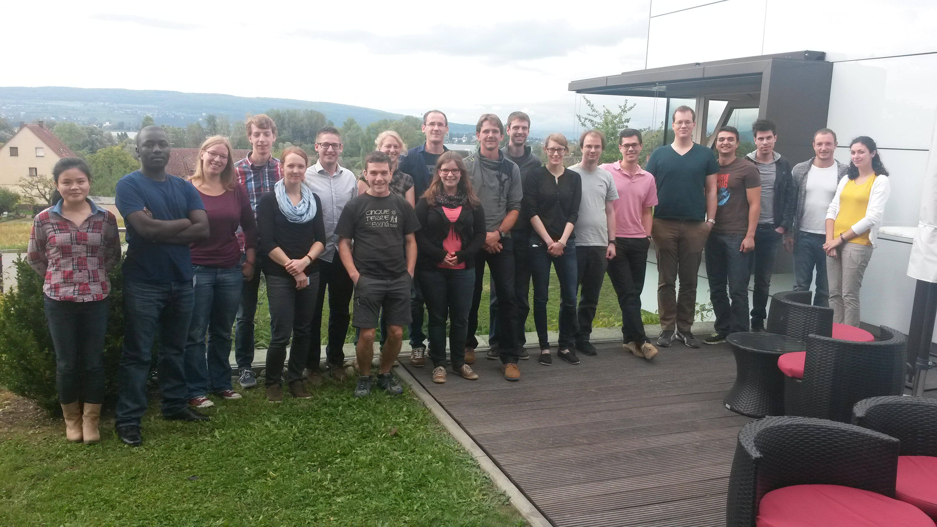 Picture of (almost) all participants during a coffee break