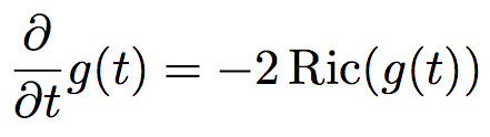 Ricci flow equation
